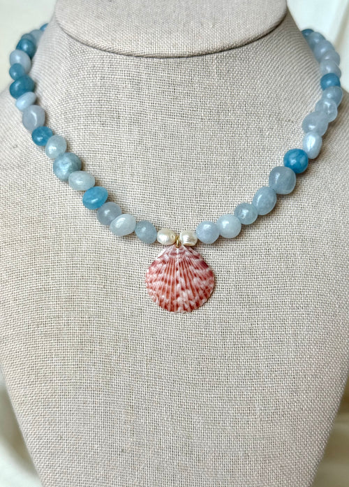 Beaded shell necklace