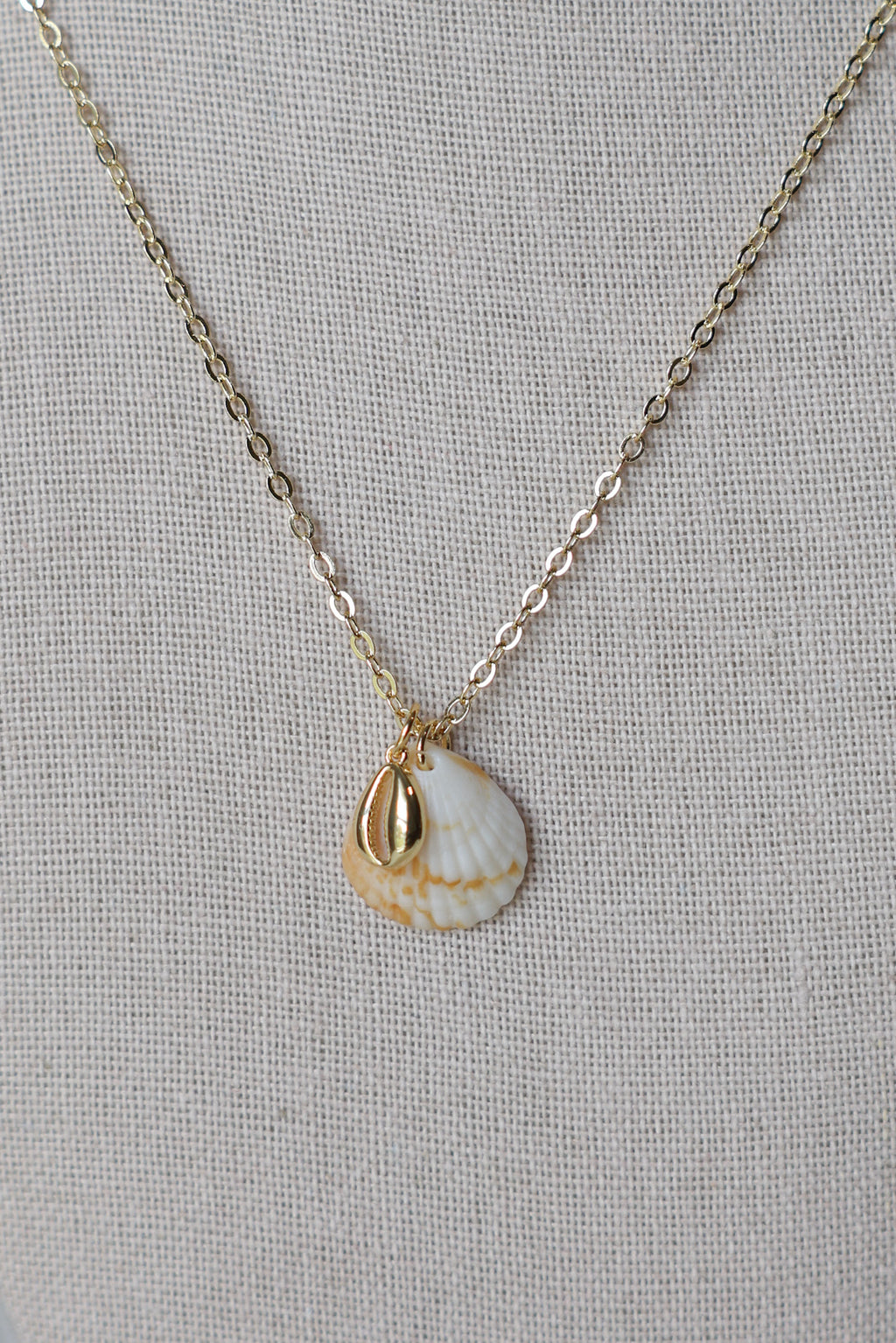 Seashell conch necklace