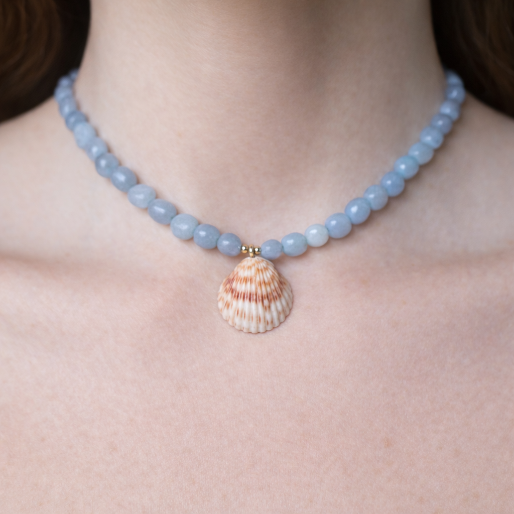 Beaded shell necklace