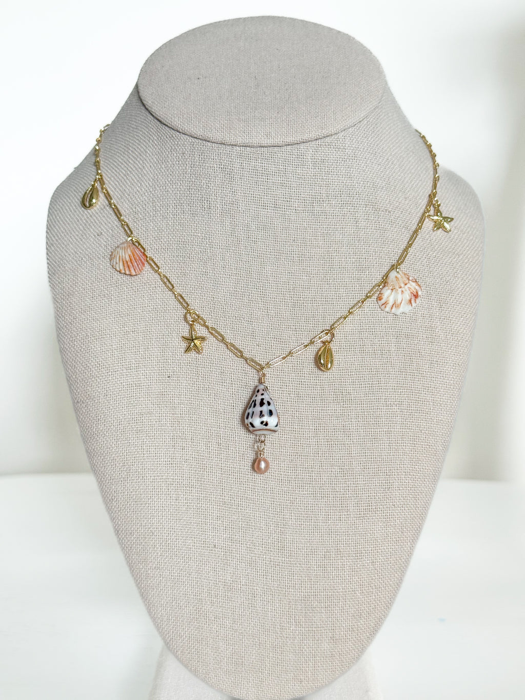Cone charm necklace