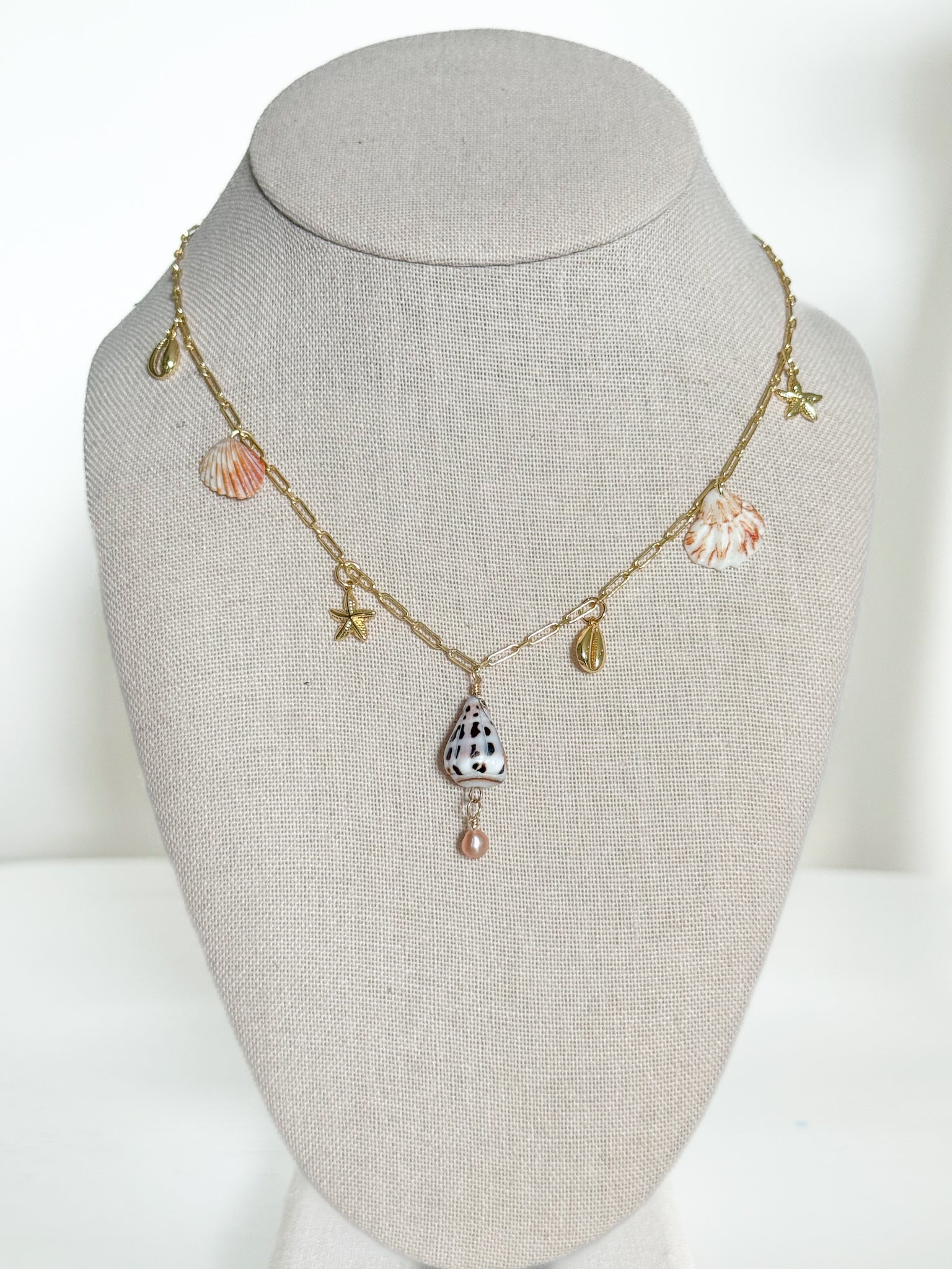 Cone charm necklace