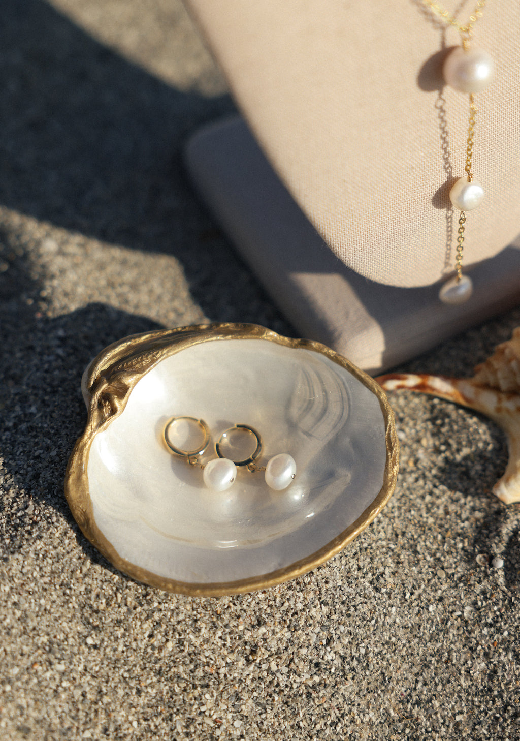 Pearl earrings