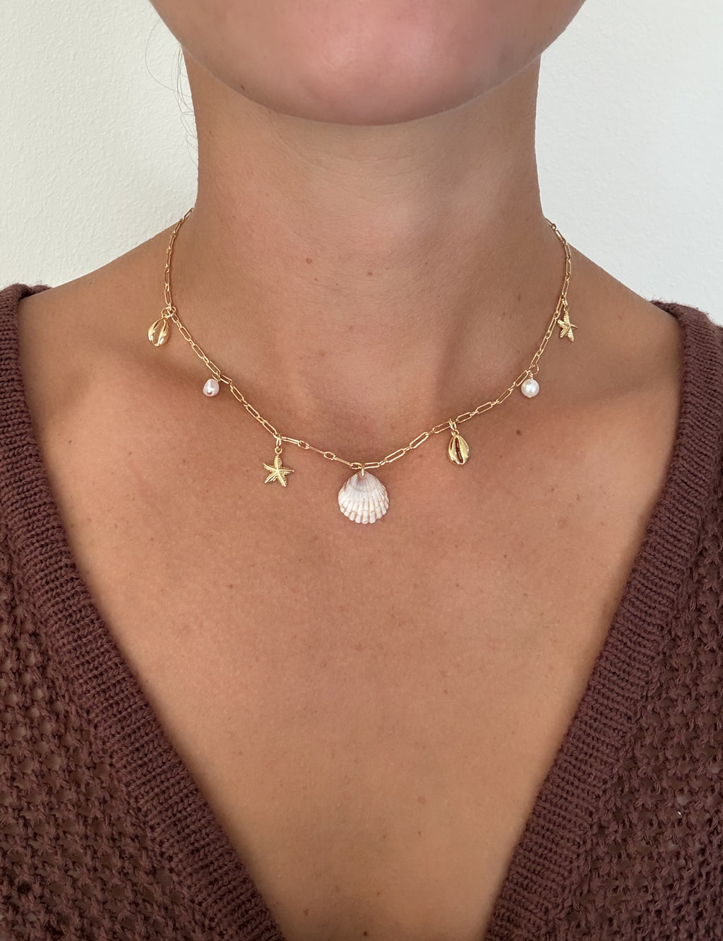 Seashell Charm Necklace