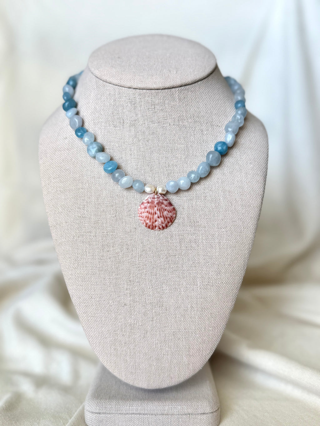Beaded shell necklace