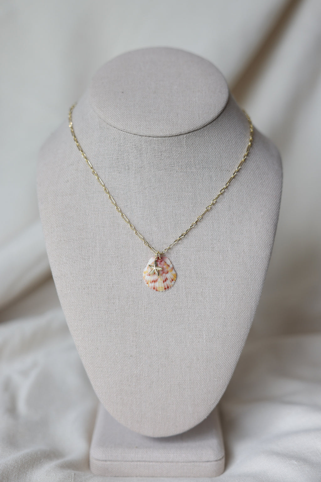 Seashell starfish necklace