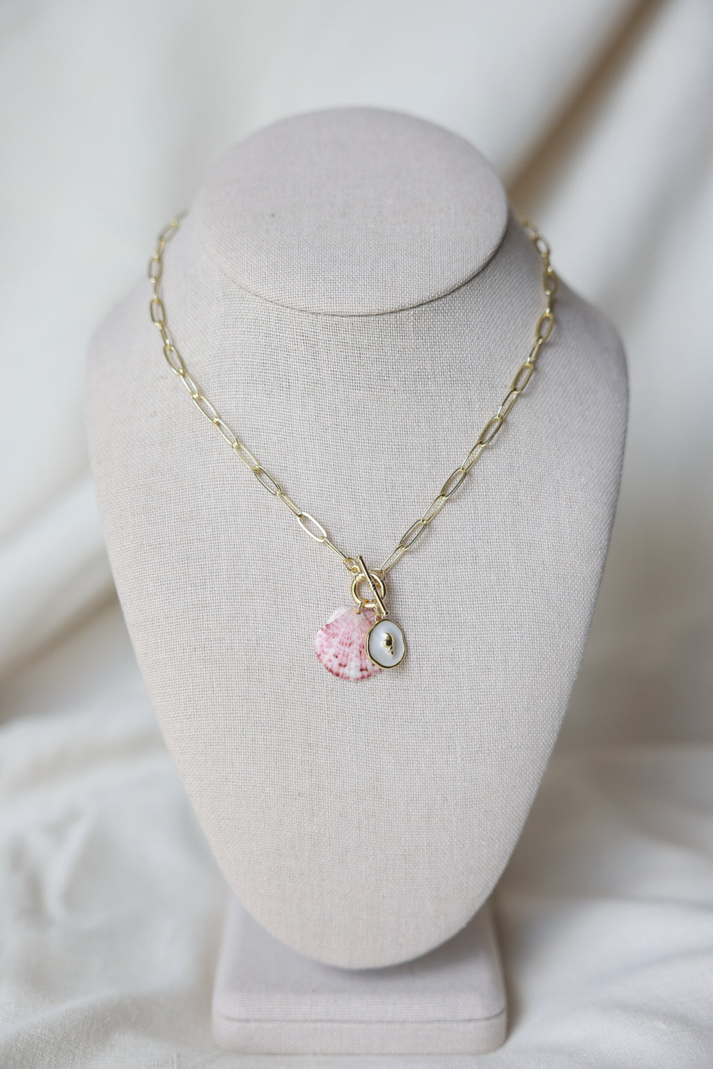 Paperclip charm necklace