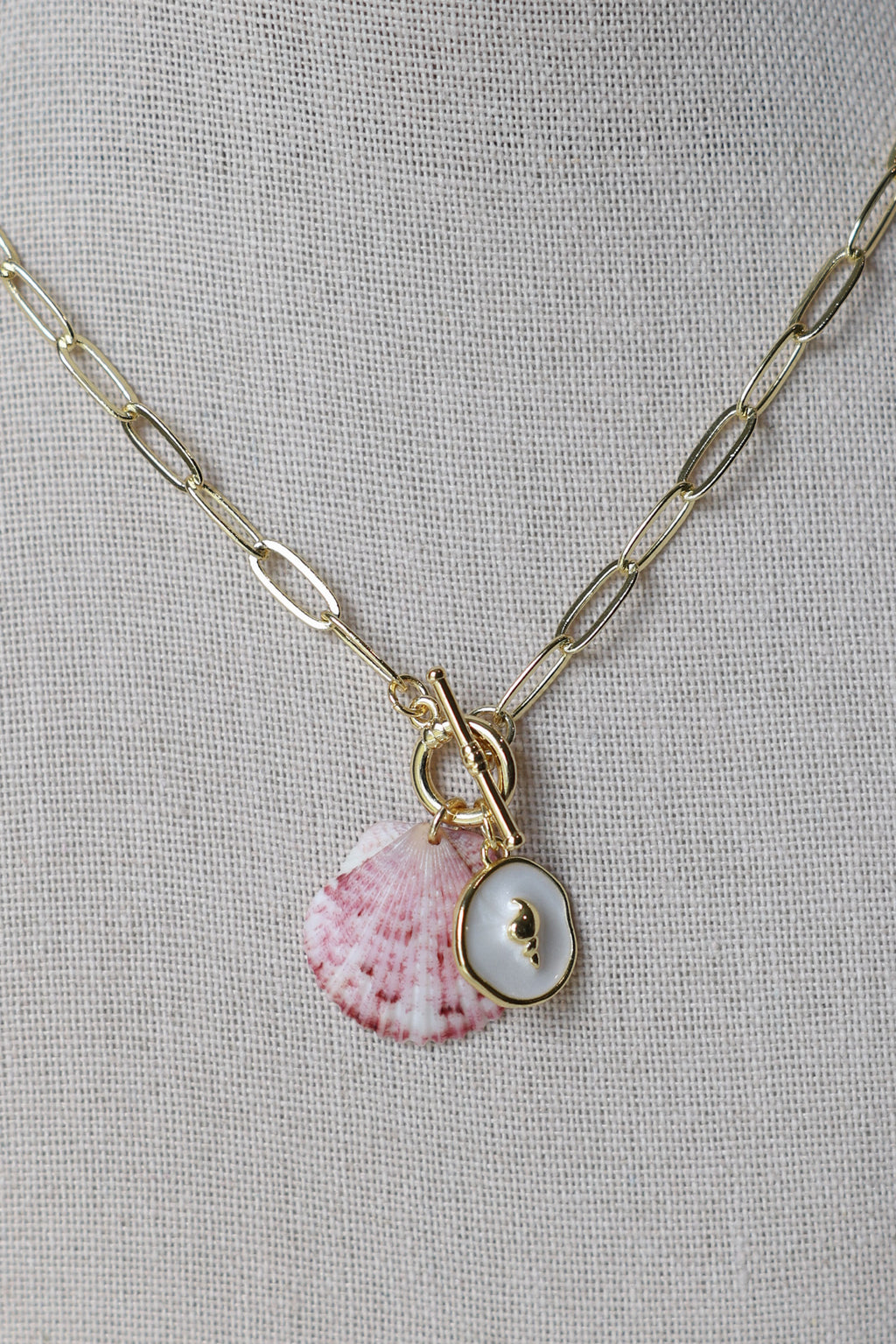 Paperclip charm necklace