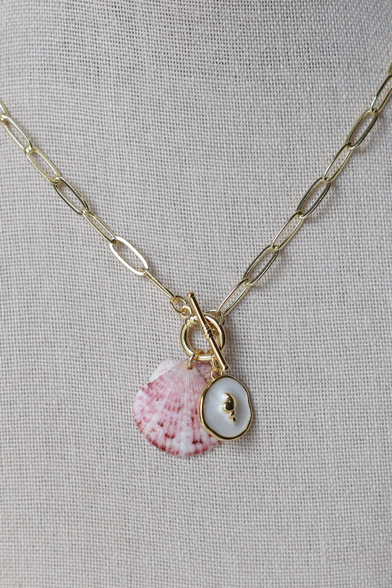 Paperclip charm necklace