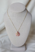 Seashell turtle charm necklace